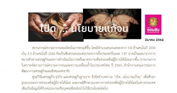 นโยบายแก้จน