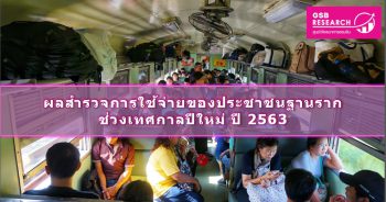 การใช้จ่ายของประชาชนฐานรากช่วงเทศกาลปีใหม่ ปี 2563
