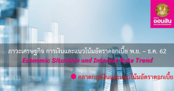 ภาวะเศรษฐกิจ การเงิน และแนวโน้มอัตราดอกเบี้ย ประจำเดือนพฤศจิกายน - ธันวาคม 2562 (ตลาดการเงินและแนวโน้มอัตราดอกเบี้ย)