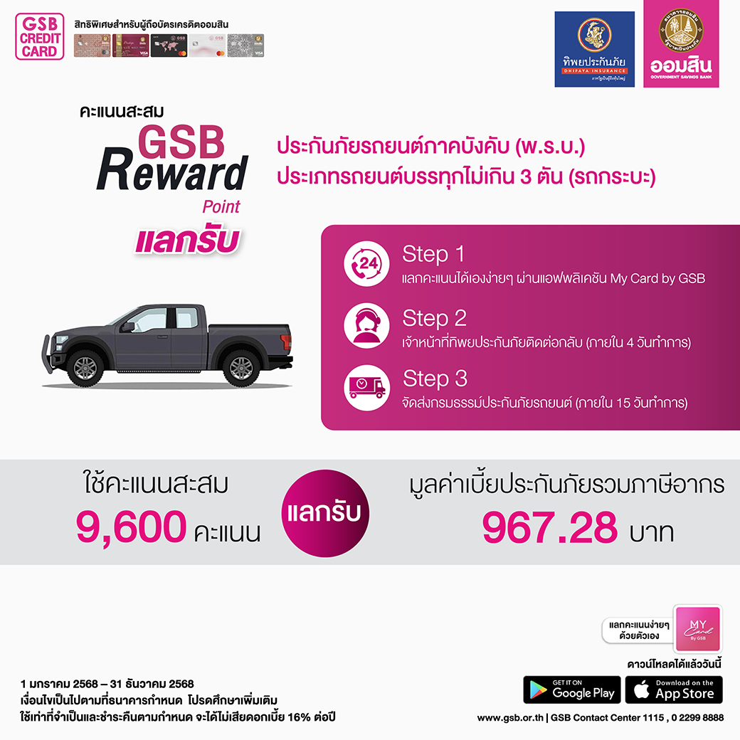 พ้อยท์แลก พรบ รถกระบะ Web