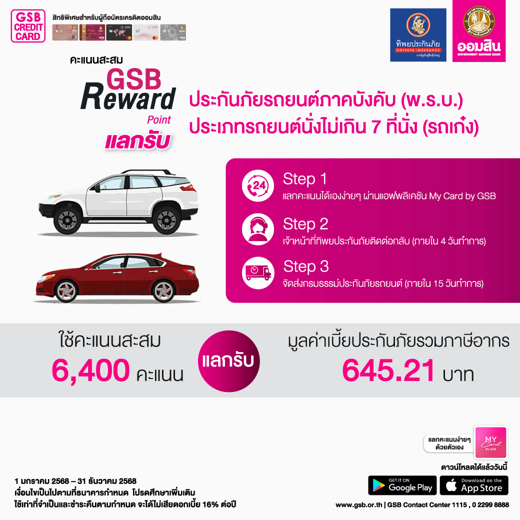 พ้อยท์แลก พรบ รถเก๋ง Web Creat