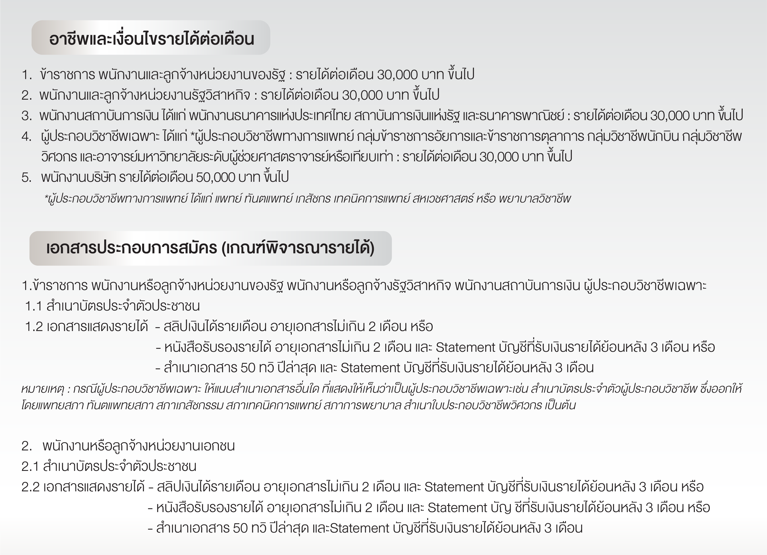 5.เกณฑ์พิจารณารายได้