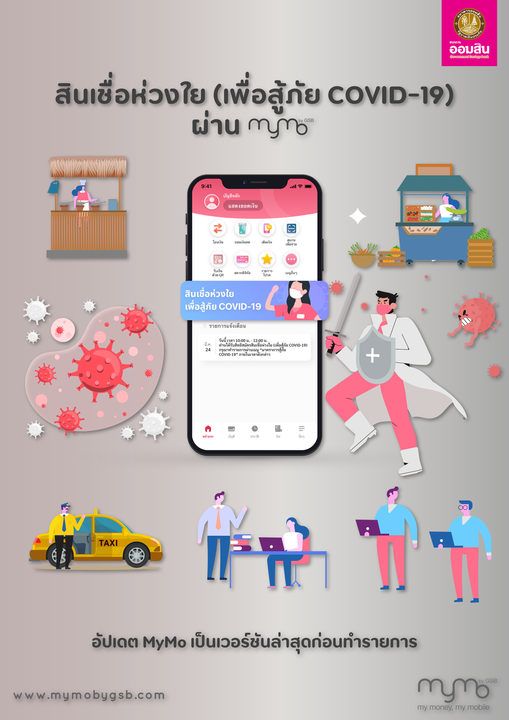 สินเชื่อห่วงใย (เพื่อสู้ภัย COVID-19) ผ่าน MyMo – Government Savings Bank สินเชื่อห่วงใย (เพื่อสู้ภัย Covid-19) ผ่าน Mymo – Government Savings Bank