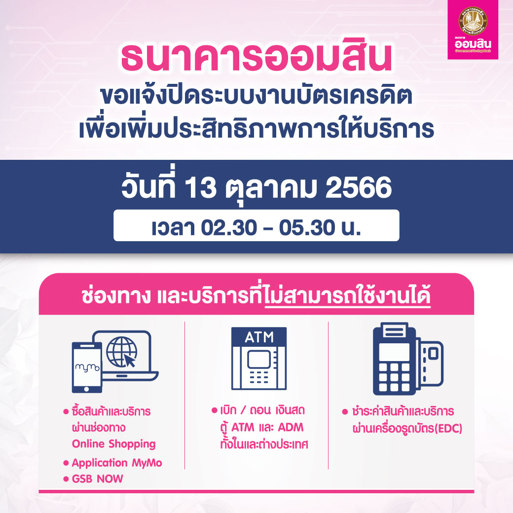 13 10 2566 ปิด Credit Card