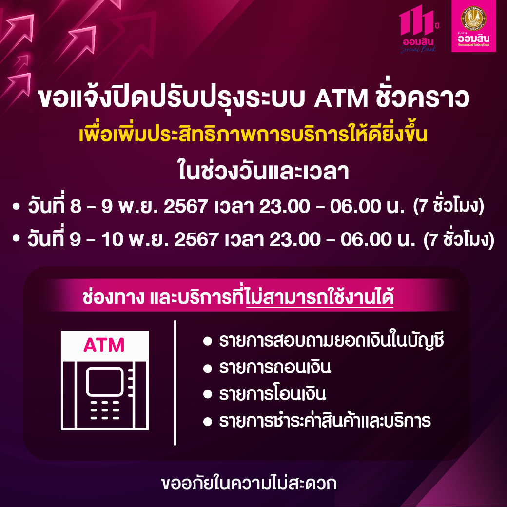ปิดระบบ Drp Atm 67
