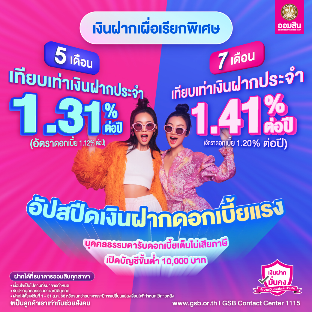 Gsb Online 1aug Product เงินฝากเผื่อเรียกพิเศษ Co