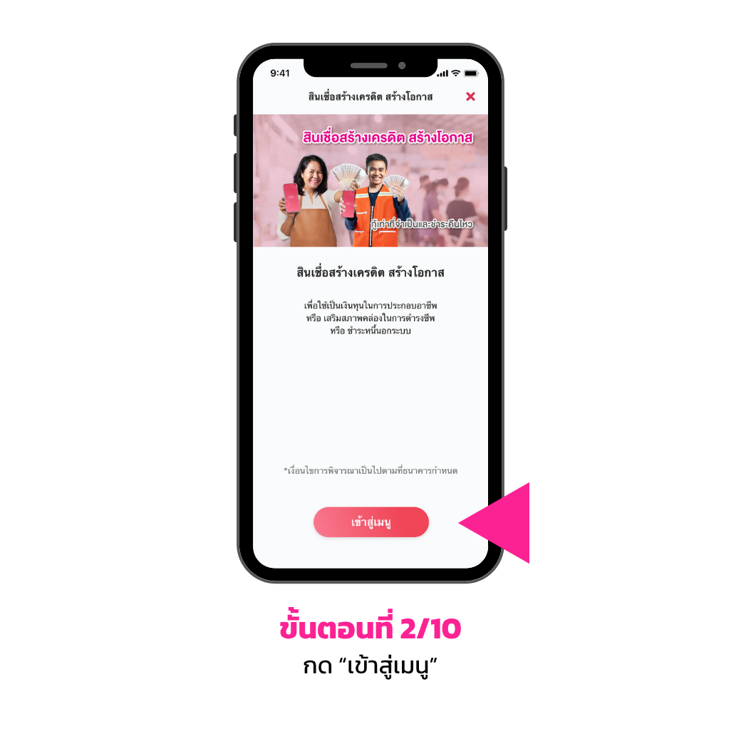 ขั้นตอนการสมัคร (ยื่นกู้)2