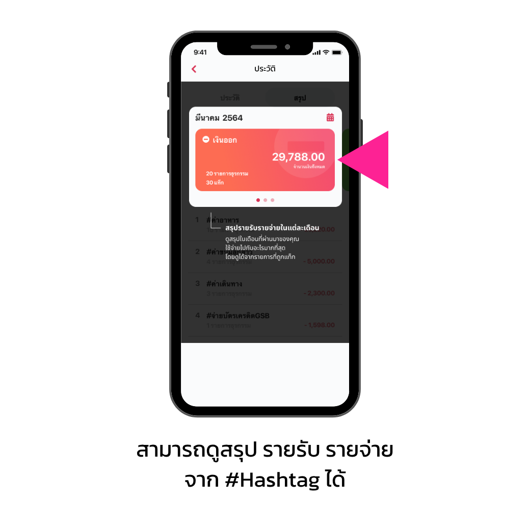 ค้นหา และดูยอดสรุปบัญชี2