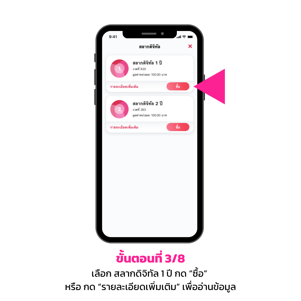 ฝากสลากออมสินพิเศษดิจิทัล 1 ปี3