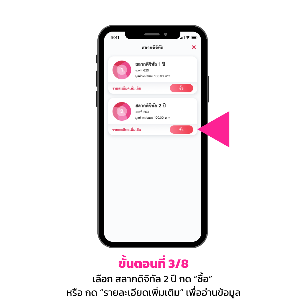 ฝากสลากออมสินพิเศษดิจิทัล 2 ปี3
