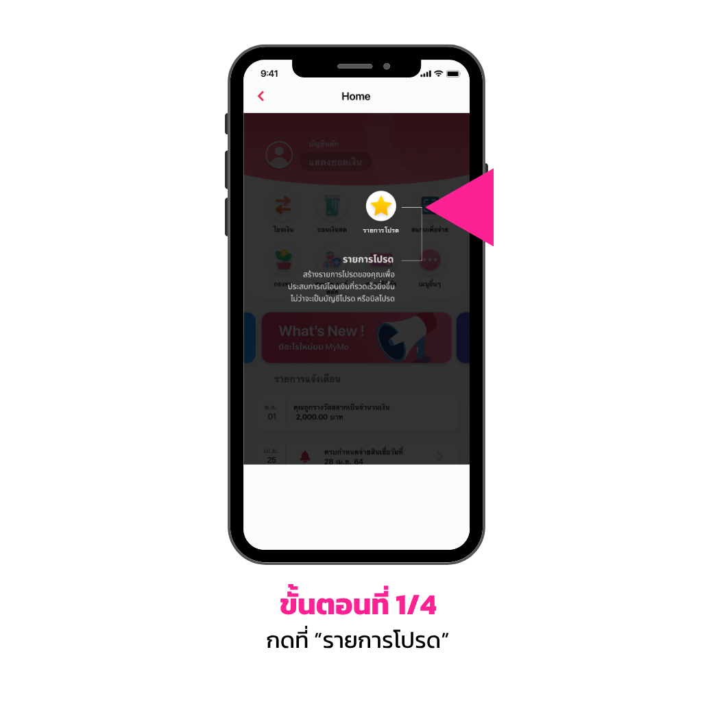 สร้างรายการโปรด 1