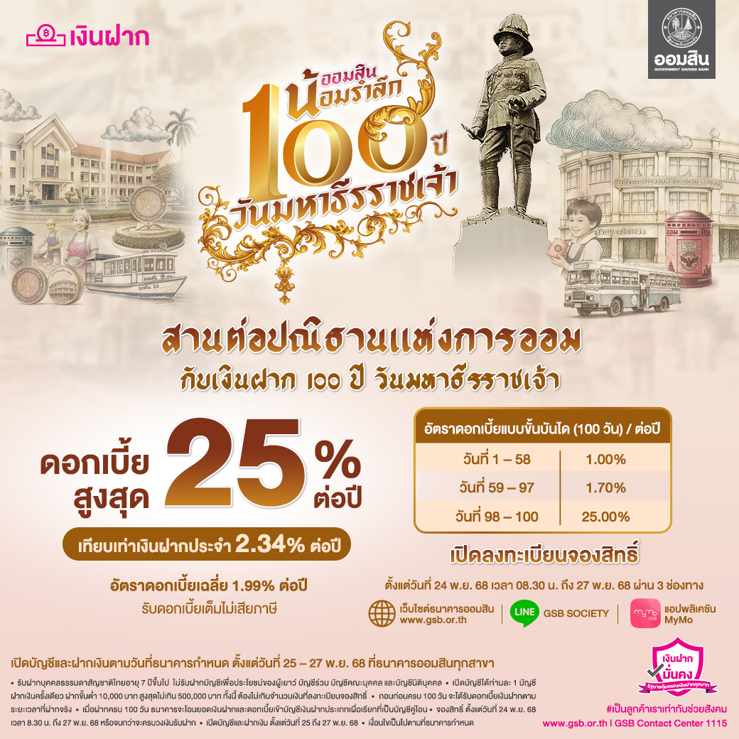 รับฝากกระปุก 100ปี