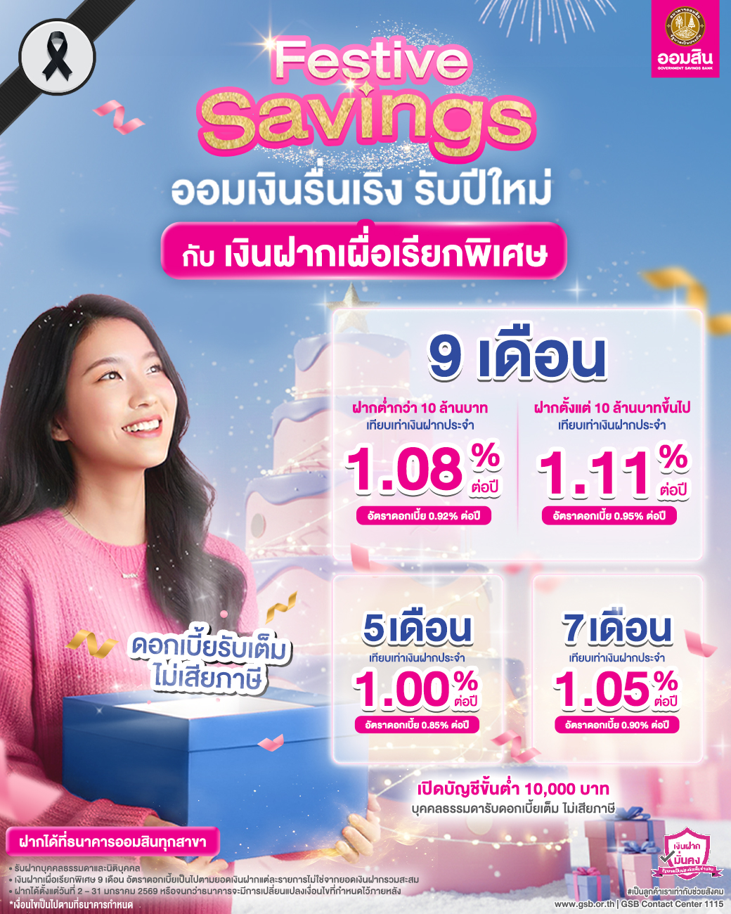 Gsb Aw20 เงินฝากเผื่อเรียกพิเศษ X เดือน 5jan V4