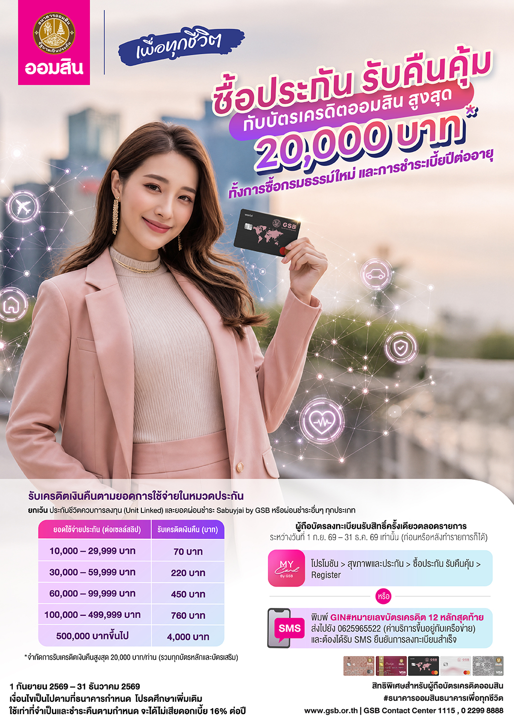 ซื้อประกัน รับคืนคุ้ม Cr